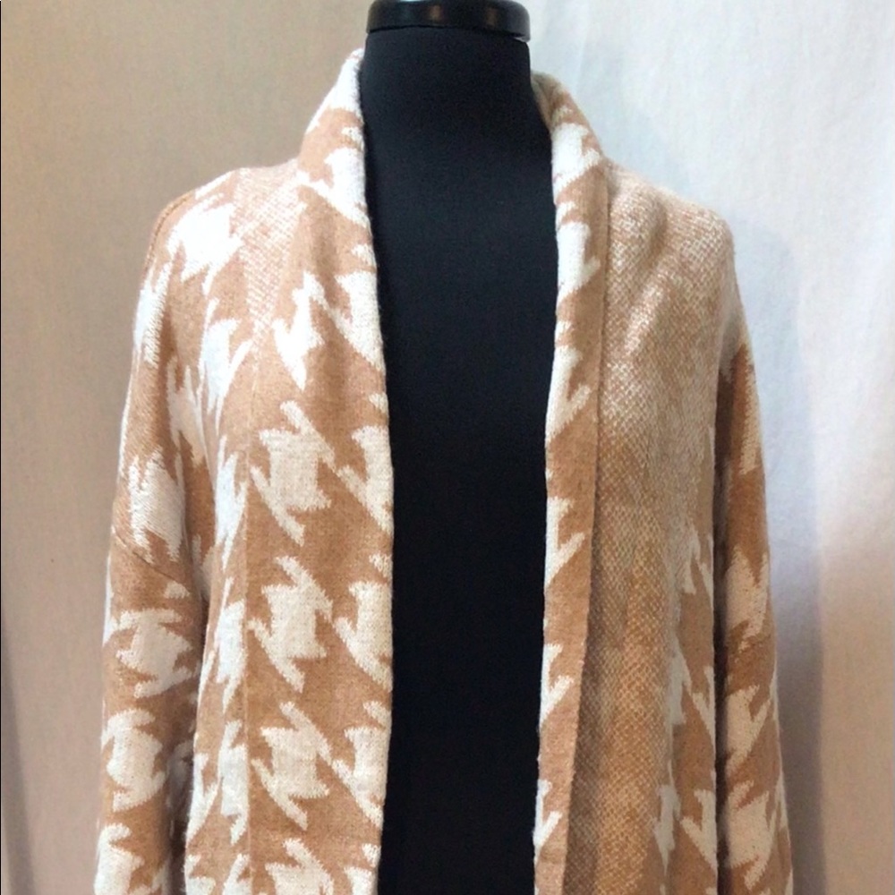 NWT By design long print duster sweater plus size 2X
